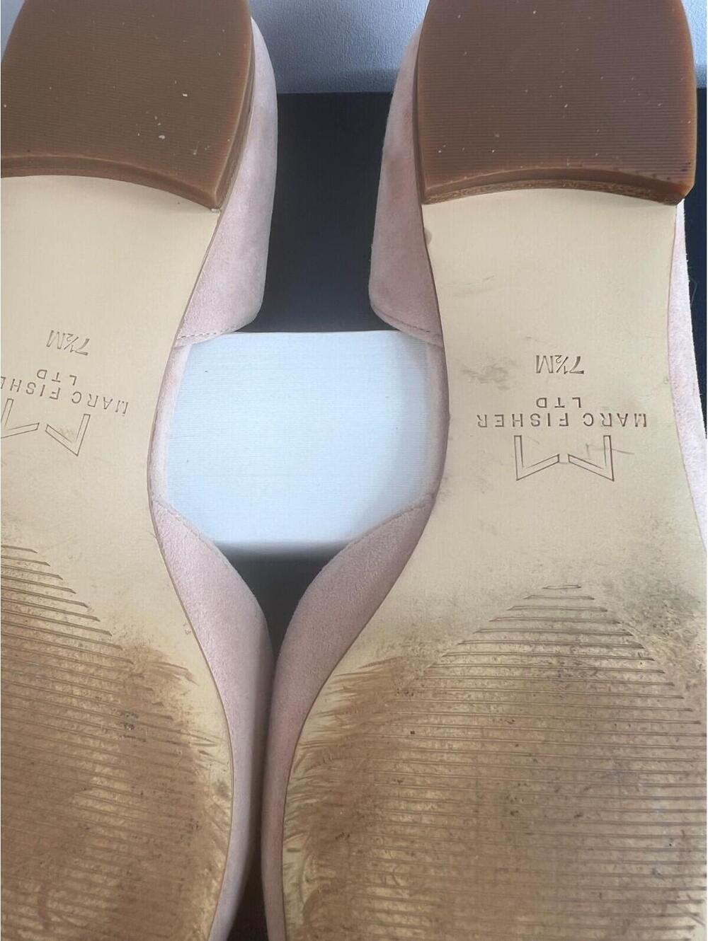 NEW Marc Fisher Labela Womens Slingback Pointed-Toe  Pump-Nude Suede Size 7.5M - Picture 13 of 13